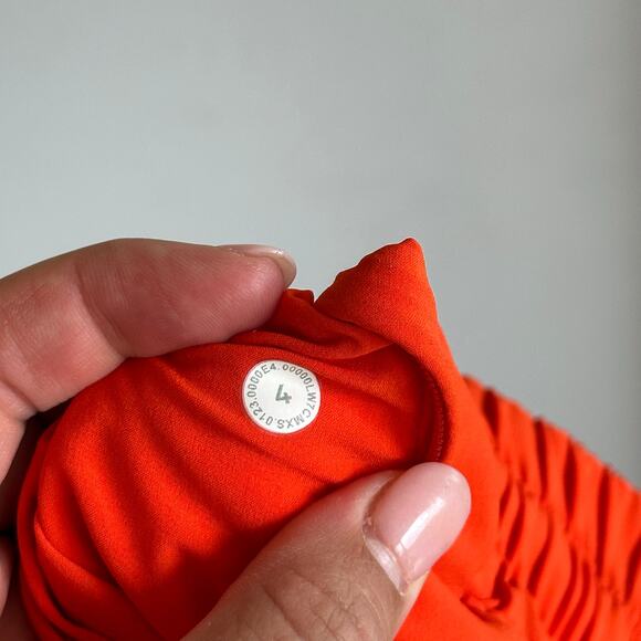 Lululemon Track That High-Rise Lined Short 5" Solar Orange - Picture 8 of 9